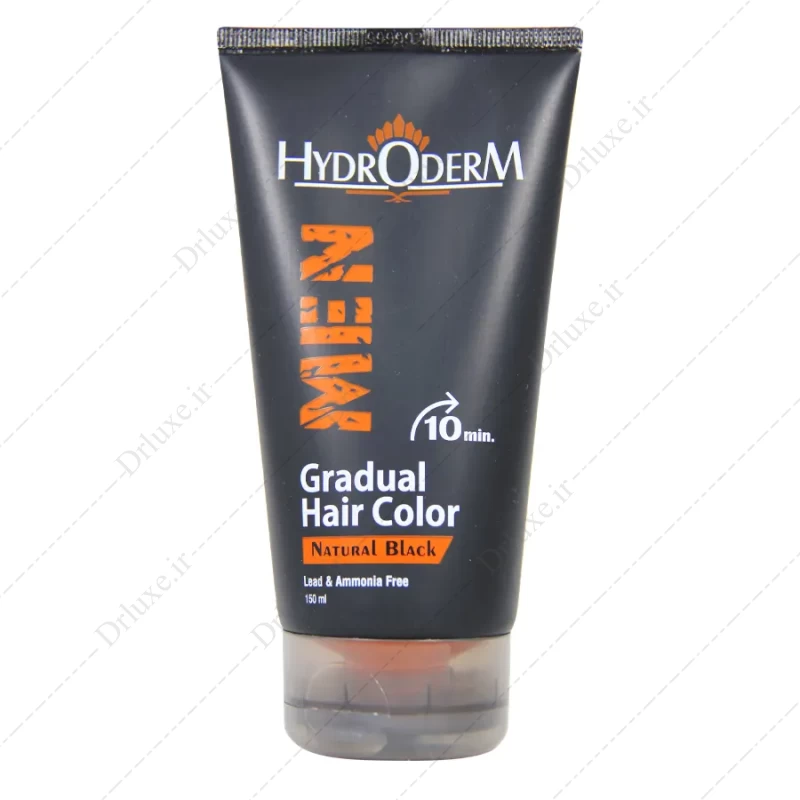 کرم رنگ کننده تدریجی موی سر مخصوص آقایان هیدرودرم 150 گرم